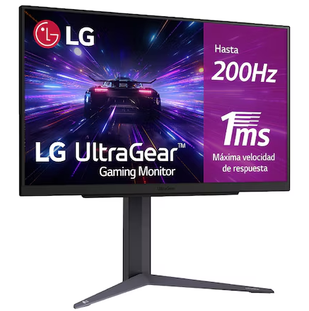 Monitor 27" LG Gaming UltraGear QHD IPS HDR10 1ms 200Hz AMD FreeSync Negro