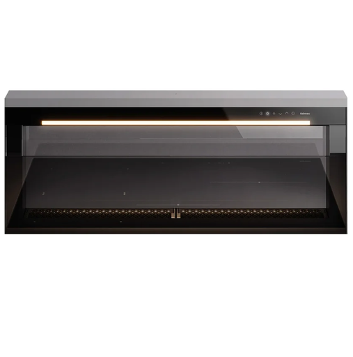 Campana De Isla 90 Cm Falmec Level Downdraft Telescopica Control Tactil Con Filtro Panel Superior Personalizable Negro