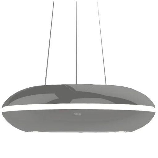 Campana De Isla 74 Cm Falmec Loop Circle Tech Con Anillo LED Colagante Acero