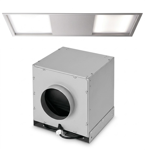 Campana De Isla 120 Cm Falmec Skema De Techo Con Motor Blanco