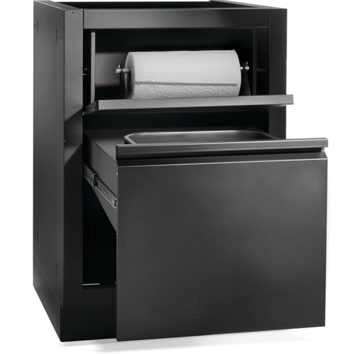 Gabinete Con Cajon Para Residuos Napoleon Oasis Para Parrillera Negro Mate
