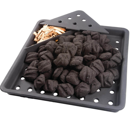 Bandeja Para Parrillera Napoleon Para Carbon y Ahumador De Hierro Fundido Negro
