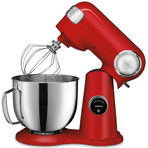 Batidora De Pedestal Cuisinart Precision Master Pro 5.2 Lts 12 Vel Con 3 Configuraciones Pantalla LED Digital 500W Rojo
