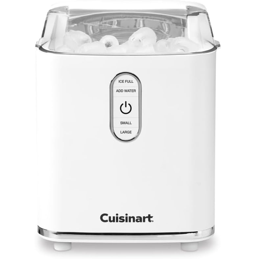 Fabricador De Hielo Cuisinart Compact Bullet 12 Kg/Dia Funcion De Autolimpieza Blanco