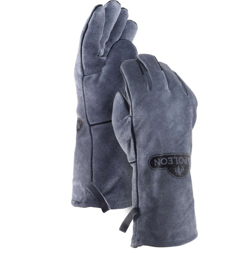 Guantes De Cocina Napoleon Para Parrillera De Cuero Proteccion Contra El Calor 2 Pzas Gris