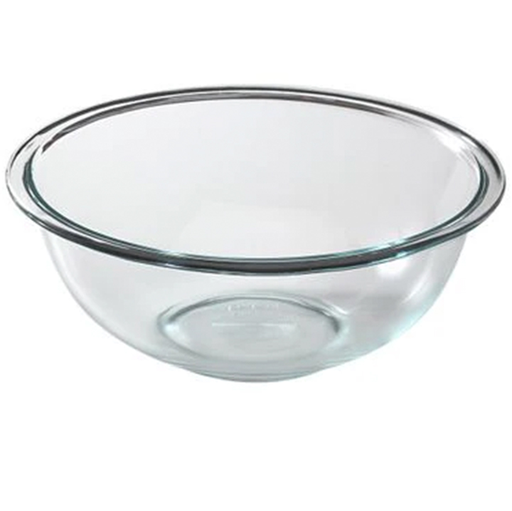 Bowl Pyrex 2.4 Lts Para Mezclar De Vidrio Transparente
