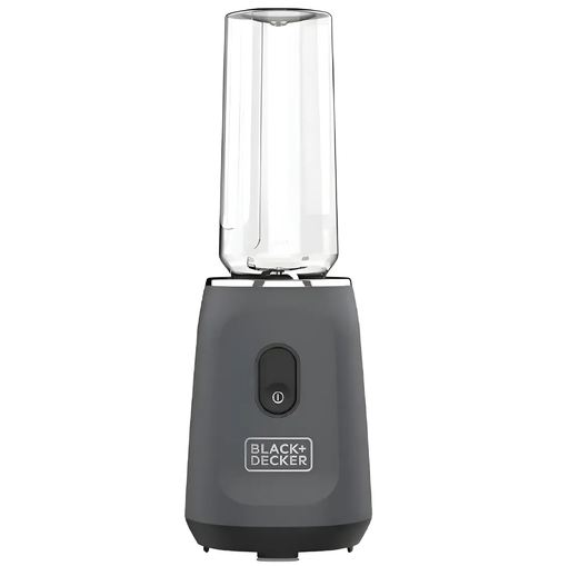 Licuadora Personal Black+Decker 600 Ml 2 Vasos Con Tapa A Prueba De Derrames Funcion De Pulso 300W Gris