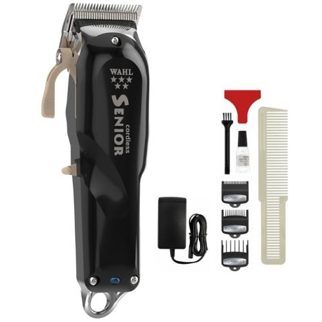 Afeitadora Wahl Professional Senior Series 5 Star Para Cabello Inalambrica 8 Acc 7000 RPM Negro