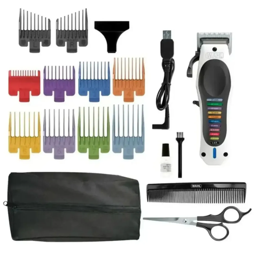 Afeitadora Wahl Home Produts Cordless Color Pro Para Cabello 18 Acc Blanco
