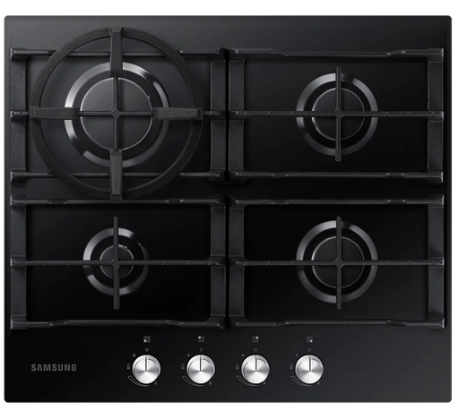 ESTUFA GAS 24" 4Q VIDRIO NEGRO