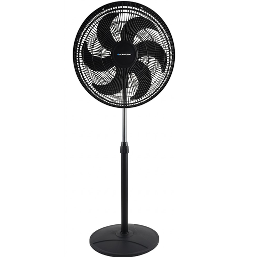 Ventilador De Pedestal Blaupunkt 46 Cm 3 Vel 6 Aspas Oscilante Con Control Negro