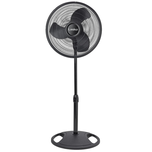 Ventilador De Pedestal Lasko 41 Cm 3 Vel 3 Aspas Oscilante Inclinacion Ajustable Negro