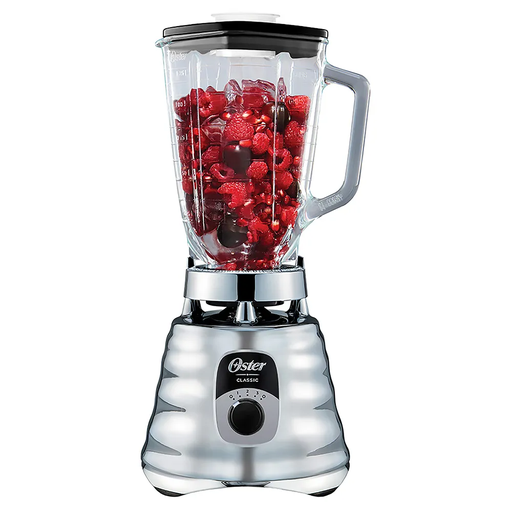 Licuadora Oster Clasica 1.2 Lts 3 Vel Vaso De Vidrio 1000W Plateado