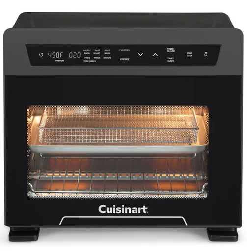 Horno Tostador Cuisinart 26 Lts 10 En 1 Compacto Digital De Conveccion Con Freidora De Aire Y Acc Negro