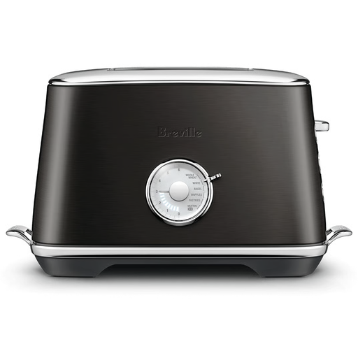 Tostadora De Pan Breville Luxe 2 Rebanadas Ranuras Extra Anchas 6 Niveles 1000W Acero Negro
