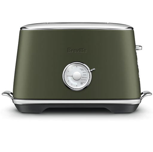 Tostadora De Pan Breville Luxe 2 Rebanadas Ranuras Extra Anchas 6 Niveles 1000W Verde Oliva