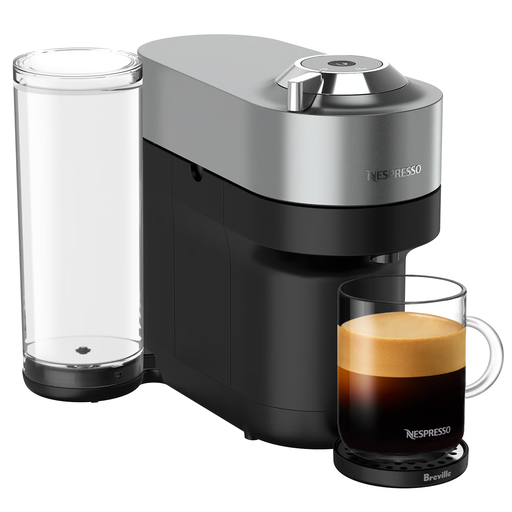 Cafetera Expreso Breville Nespresso Vertuo Pop+ Individual De Capsulas Con Wifi Y Bluetooth Negro Y Gris Tintan