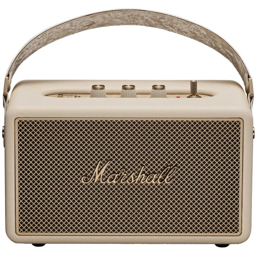 Corneta Marshall Kilburn III Portatil Recargable Con Bluetooth Sonido True Stereophonic Resistente Al Agua Y Polvo Beige Crema