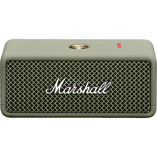Corneta Marshall Emberton III Portatil Recargable Con Bluetooth Y Microfono Resistente Al Agua Y Polvo Verde Salvia