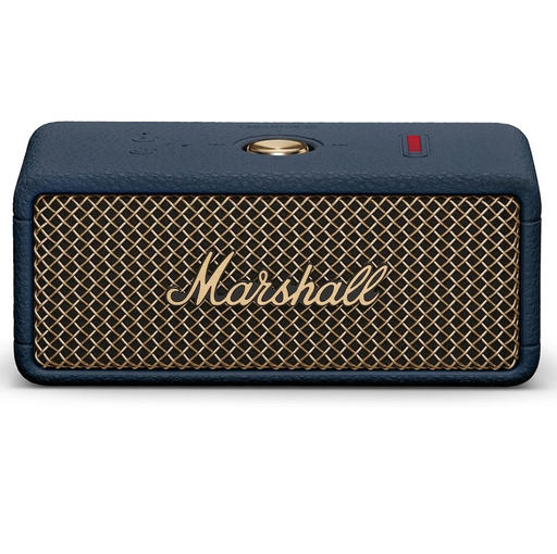 Corneta Marshall Emberton III Portatil Recargable Con Bluetooth Y Microfono Resistente Al Agua Y Polvo Azul Midnight