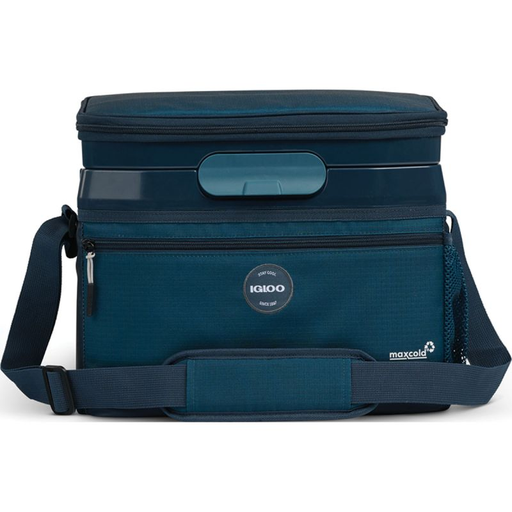 Lonchera Termica Igloo Latitude Cool Fusion 18 Latas 2 Compartimientos MaxCold Azul Y Negro