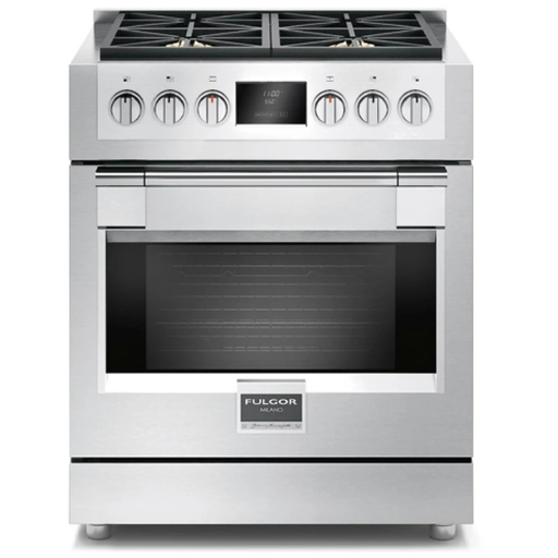 Cocina A Gas Fulgor Professional Sofia 76 Cm Doble Conveccion Quemador Crescendo 5 En 1 Acero