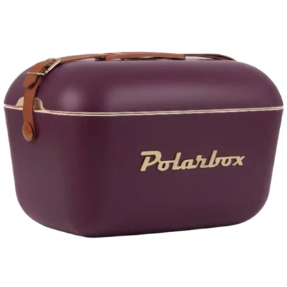 Cava Polarbox Gold Edicion Limitada 20 Lts 30 Latas Con Correa Ajustable Vinotinto Y Marron