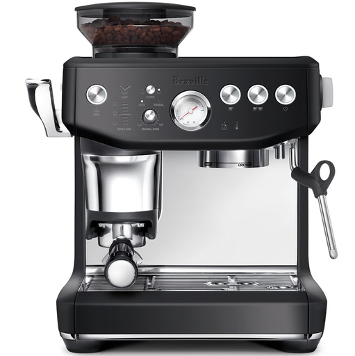 Cafetera Expreso Breville The Barista Express Impress 9 Bares Prensado Asistido Molino Y Espumador Negro