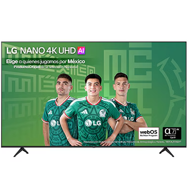 TV 85" LG AI NanoCell UHD 4K Smart Procesador Alpha7 AI 4K Gen8 Con Escalado 4K