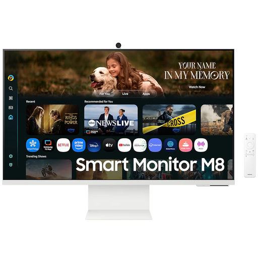 Monitor 32" Samsung M8 Smart UHD 4K Aplicaciones De TV Integradas Vision AI Seguridad Knox Con Control Blanco