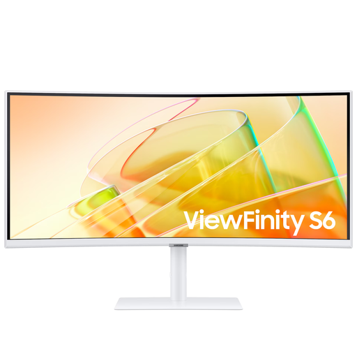Monitor 34" Samsung ViewFinity S6 Curvo 1000R UWQHD Thunderbolt 4 100 Hz 5 ms AMD FreeSync Blanco