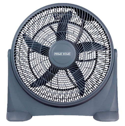 Ventilador De Piso Prime Home 50 Cm 3 Vel 5 Aspas Temporizador 100W Gris
