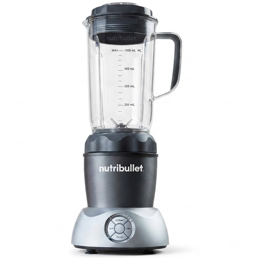 Licuadora Extractor Personal Nutribullet 900 Ml 2 Vel Funcion De Pulso 1000W Negro Y Plateado