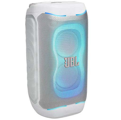 Corneta JBL PartyBox 130 Recargable Con Bluetooth Luces Led AI Sound Boost Resistente A Salpicaduras 200W Blanco