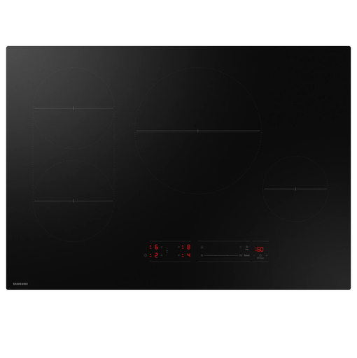 Tope Electrico 30" Samsung Smart De Induccion Con Quemador Power Burner Vitroceramica Antiarañazos Negro