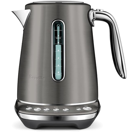 Tetera Electrica Breville Luxe 1.7 Lts 5 Temperaturas Funcion De Mantener Caliente 1500W Gris Plomo