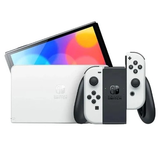 Consola Nintendo Switch OLED Con Control Joy-Con Pantalla Tactil Y Super Mario Bros Wonder Incluido Blanco